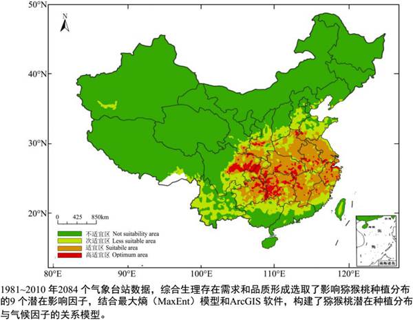 全球最適合種植獼猴桃的區(qū)域