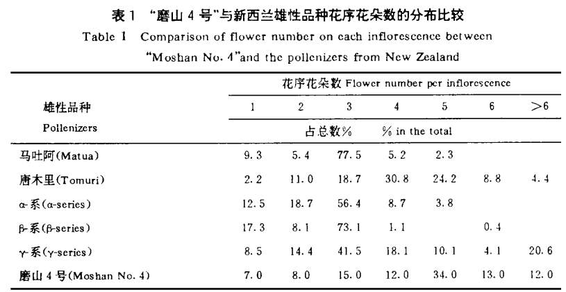 磨山4號獼猴桃